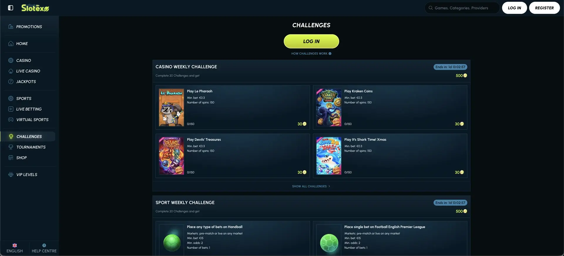 Slotexo Casino No Deposit Bonus